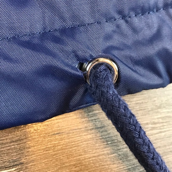 Levi's Kids Navy Blue Retro Rain Slicker Hooded Jacket Size Large LW8RN671 - Picture 10 of 12